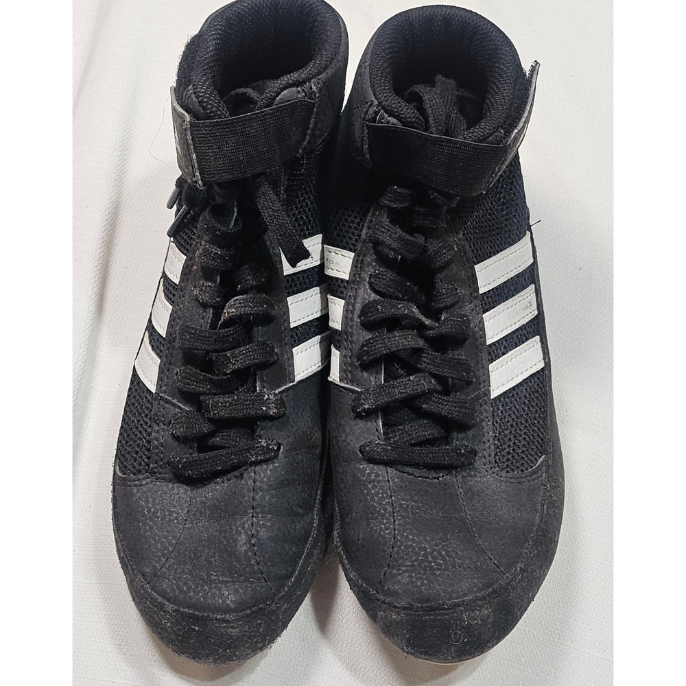 Adidas Wrestling Boxing‎ Shoes Black White Ankle Support YYA 606001 Male Size 5